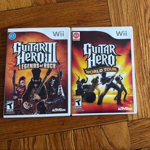 Guitar Hero Wii Game Bundle- used